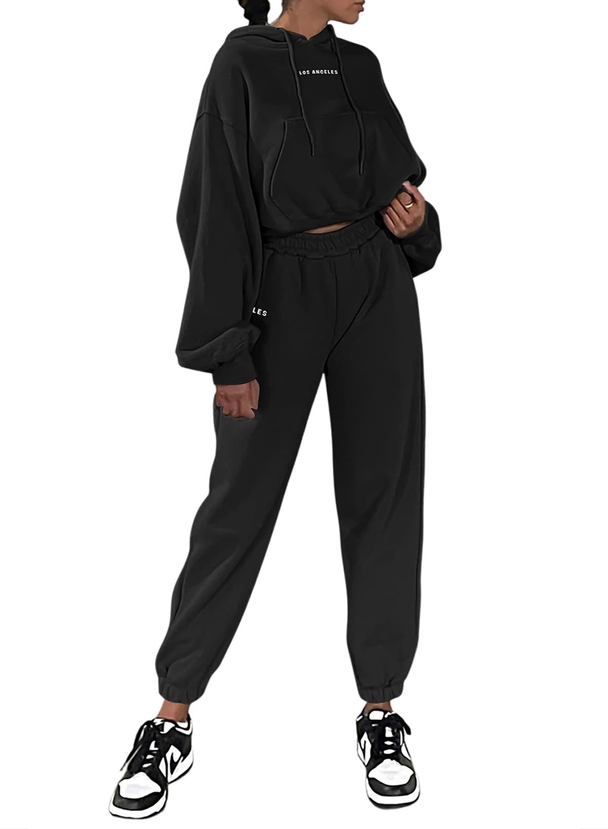 Herseas Womens 2 piece Outfits Lounge Sets Sweatsuits Hoodies Long Sleeve Sweat Set Fleece Fall Fashion Clothing 2025