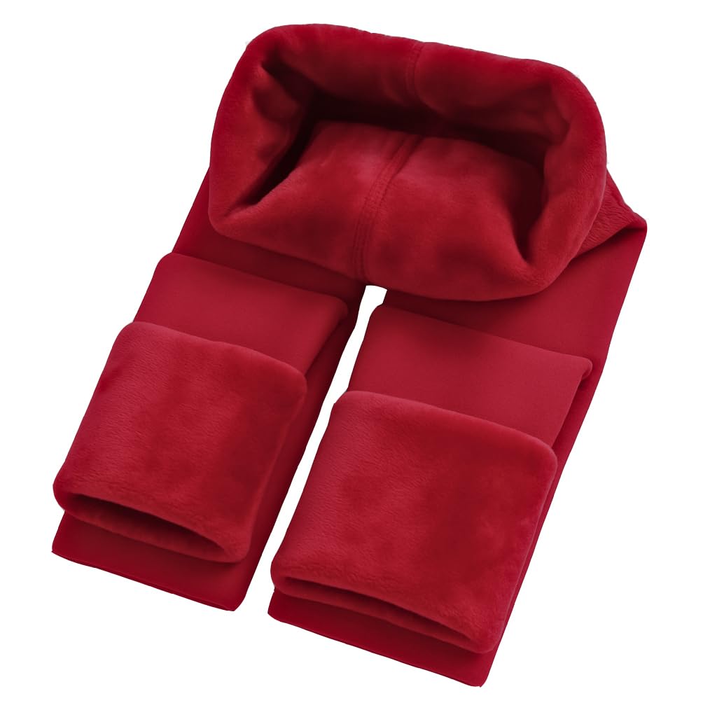 Fleece Lined Leggings for Women - High Waisted Thick Thermal Yoga Pants Soft Comfortable Velvet Tights