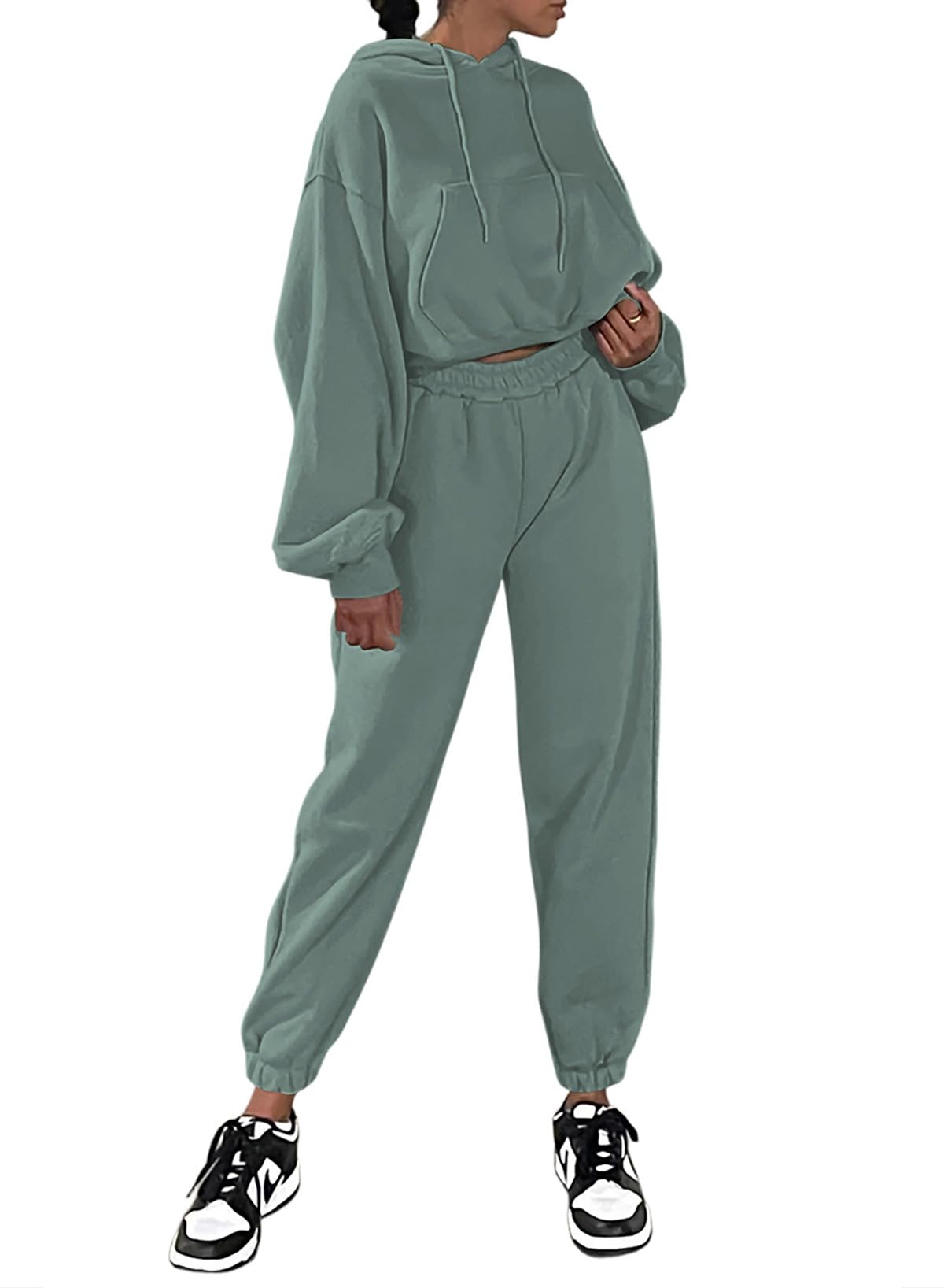 Herseas Womens 2 piece Outfits Lounge Sets Sweatsuits Hoodies Long Sleeve Sweat Set Fleece Fall Fashion Clothing 2025