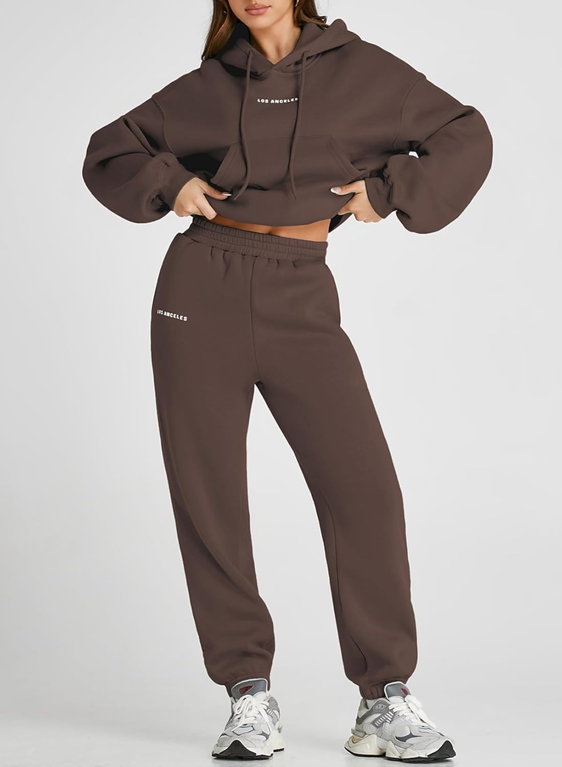 Herseas Womens 2 piece Outfits Lounge Sets Sweatsuits Hoodies Long Sleeve Sweat Set Fleece Fall Fashion Clothing 2025