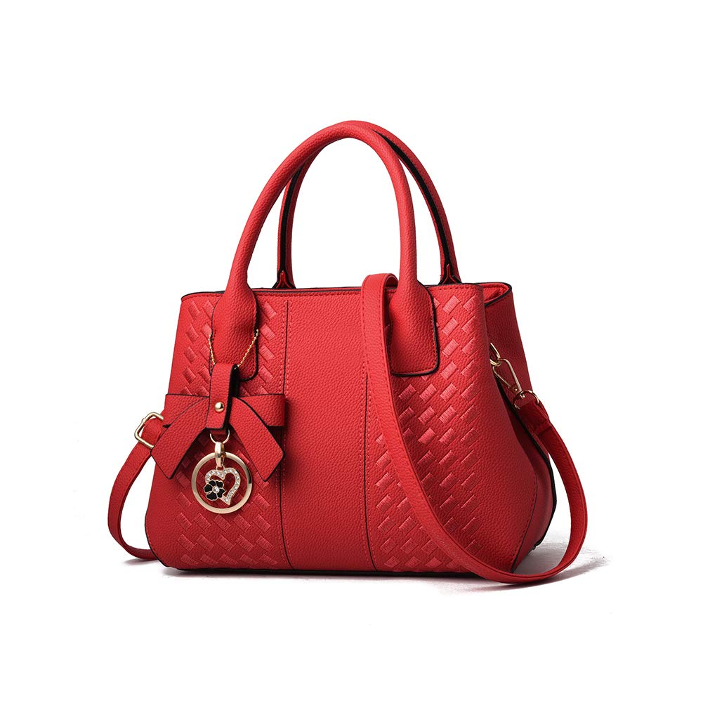 Purses and Handbags for Women Fashion Ladies PU Leather Top Handle Satchel Shoulder Tote Bags