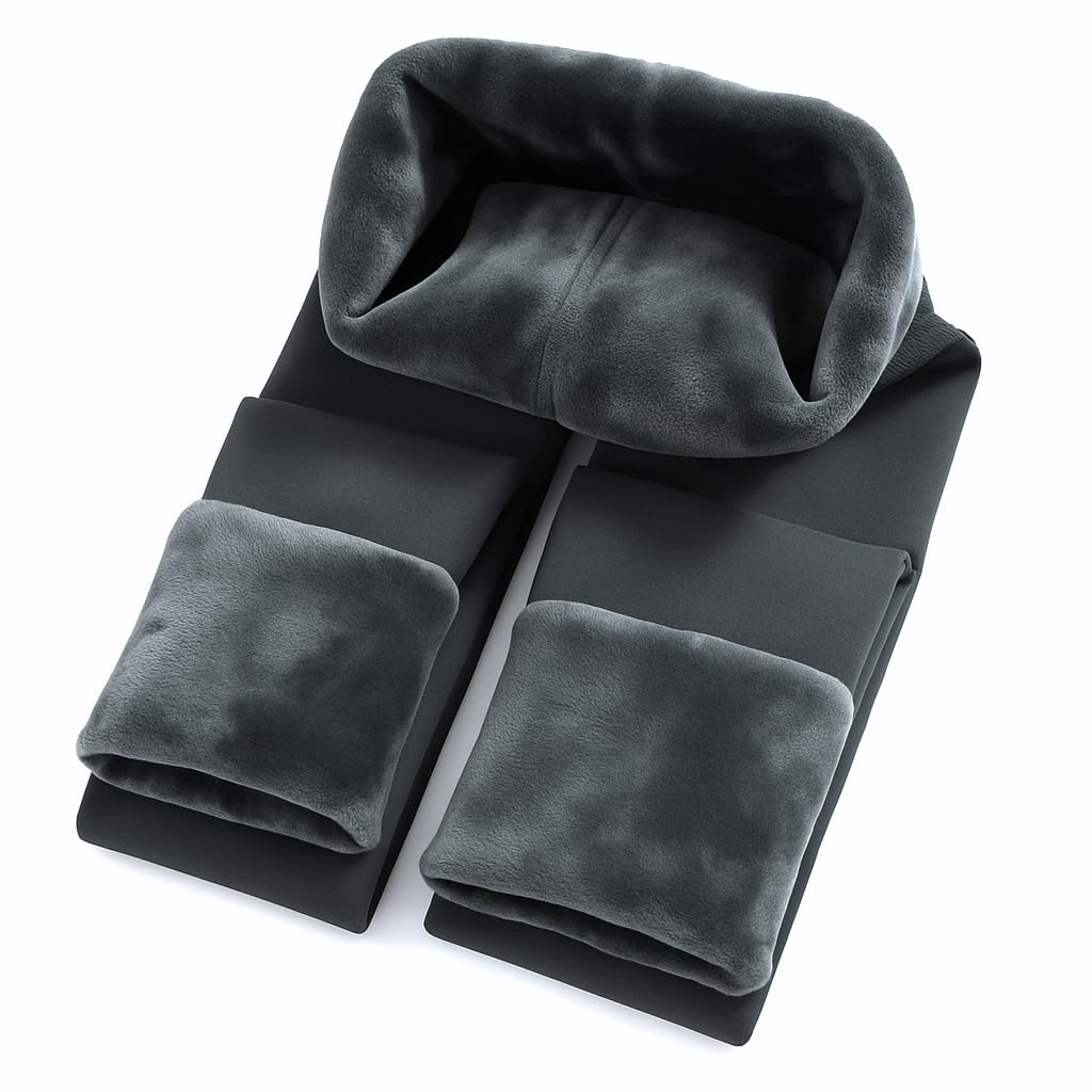 Fleece Lined Leggings for Women - High Waisted Thick Thermal Yoga Pants Soft Comfortable Velvet Tights