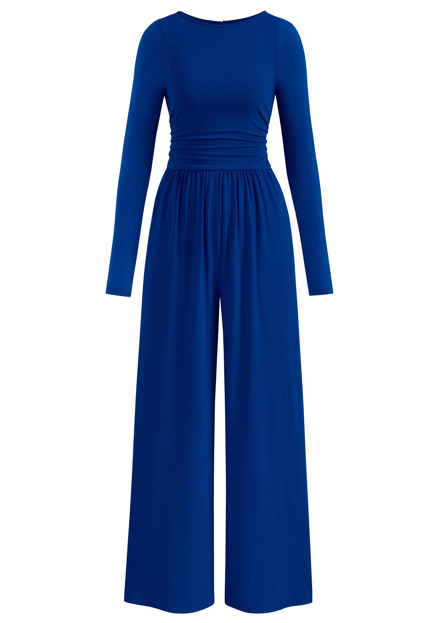 PRETTYGARDEN One Piece Jumpsuits for Women Dressy Casual Long Sleeve Crewneck Wide Leg Romper Overalls Fall Outfits 2025