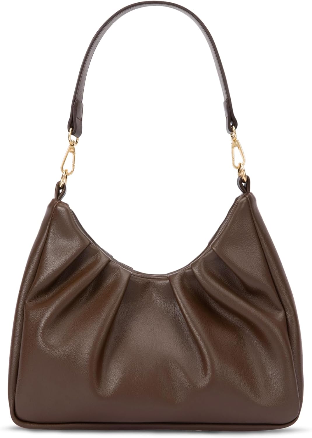 LIVACASA Shoulder Bags for Women, Cute Soft Small Clutch Purses,PU Leather Hobo Crossbody Tote Dumpling Bags with Pockets