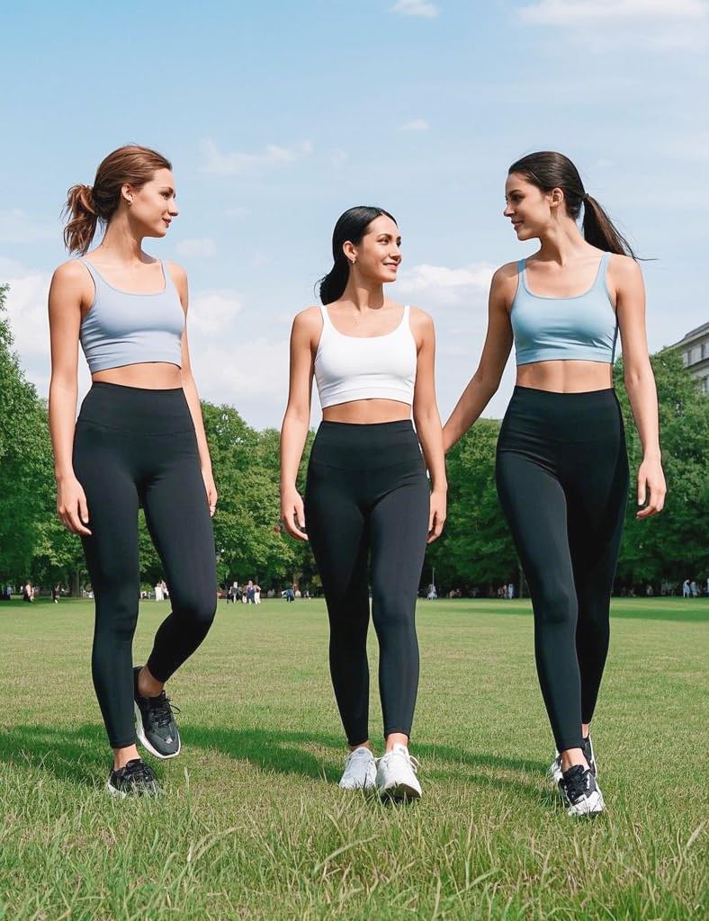 High Waisted Leggings for Women Buttery Soft Full Length Capri Workout Yoga Pants