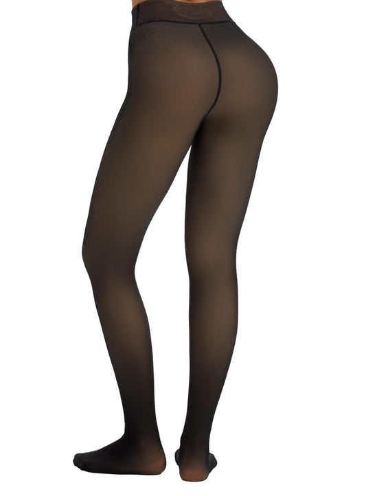 Warm Thermo Sheered Legging Pants High Stretch for Women