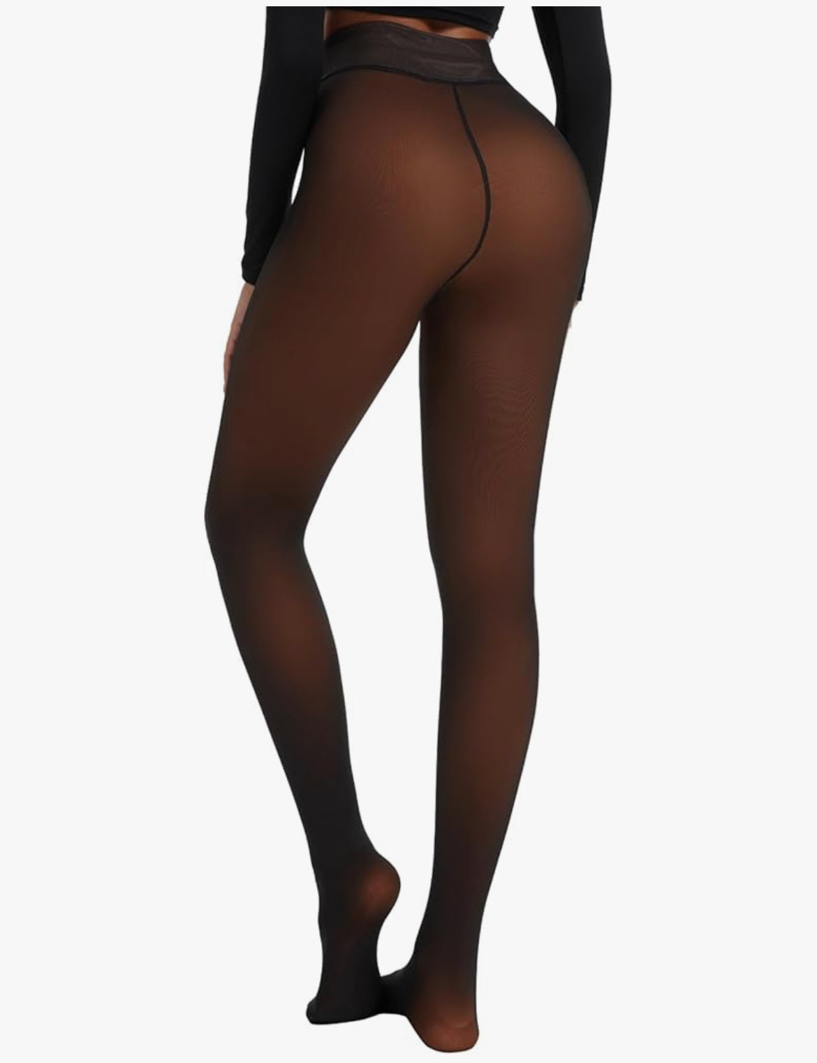 Warm Thermo Sheered Legging Pants High Stretch for Women