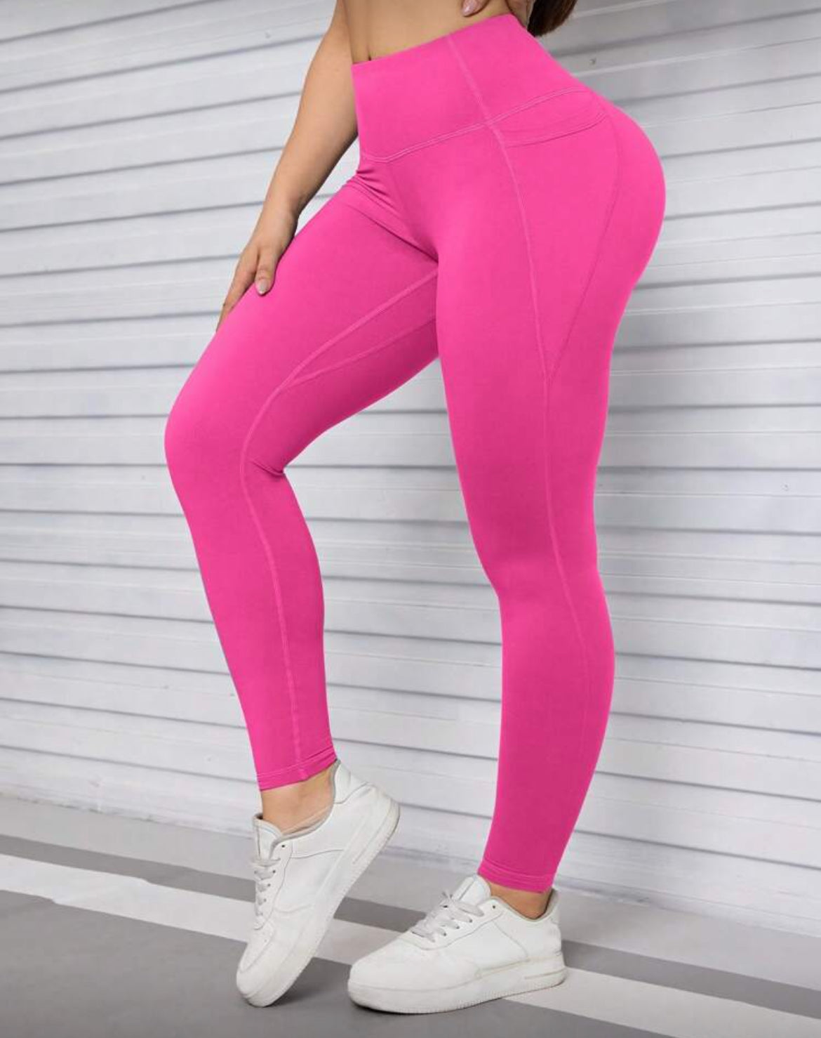 Womens Pocket Base Skinny Leggings High Waist Butt Lift