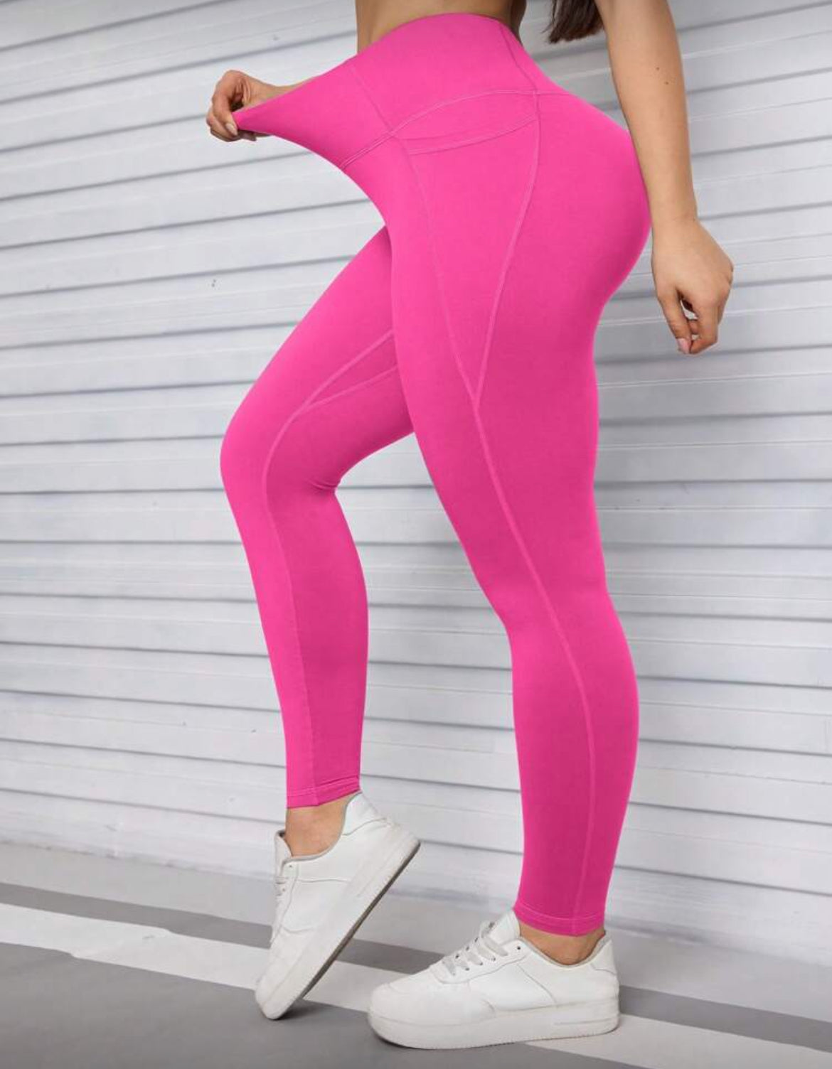Womens Pocket Base Skinny Leggings High Waist Butt Lift