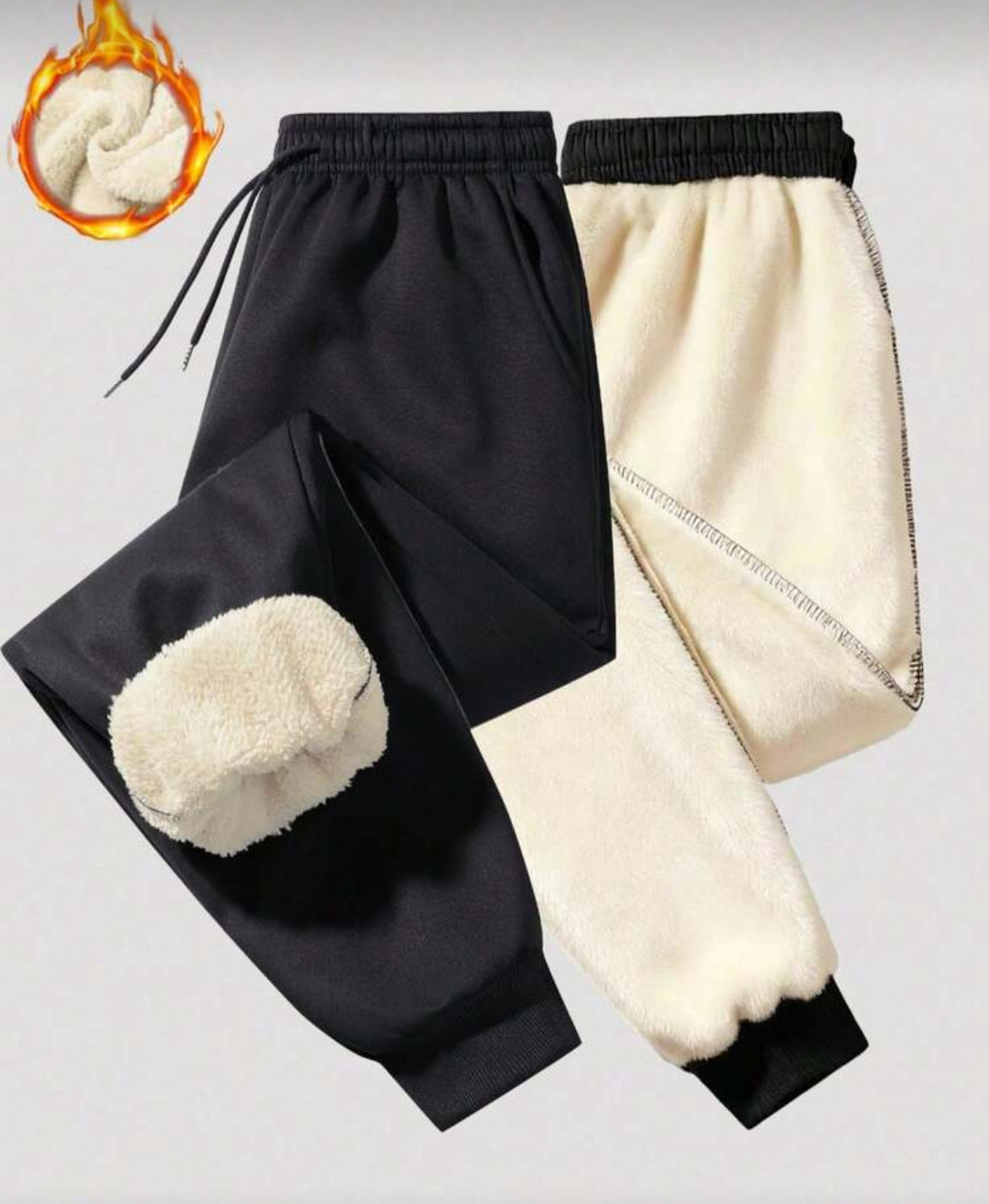 Womens Warm Fleece Sweatpants for Outdoor Activities