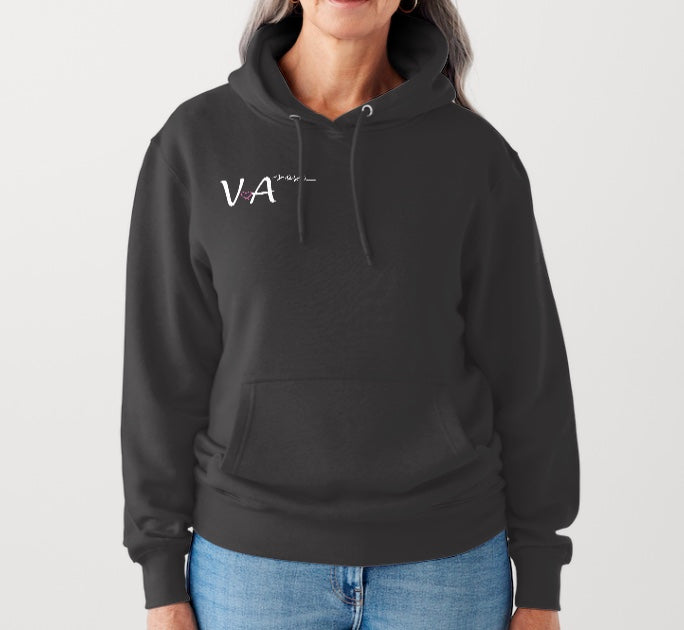 NEW V.A Beauty Sensual Black XOXO Fleece Hoodie