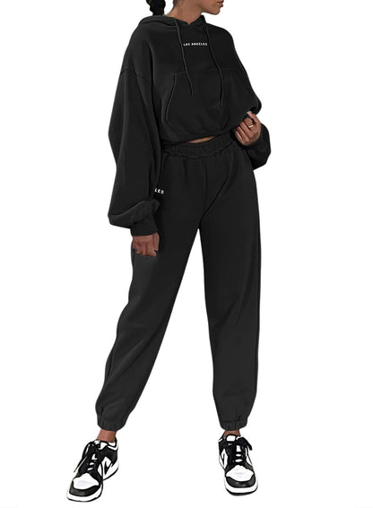 Herseas Womens 2 piece Outfits Lounge Sets Sweatsuits Hoodies Long Sleeve Sweat Set Fleece Fall Fashion Clothing 2025