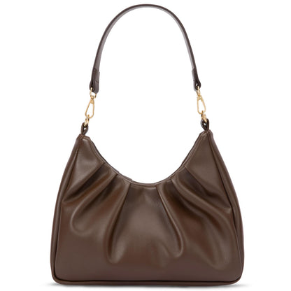 LIVACASA Shoulder Bags for Women, Cute Soft Small Clutch Purses,PU Leather Hobo Crossbody Tote Dumpling Bags with Pockets