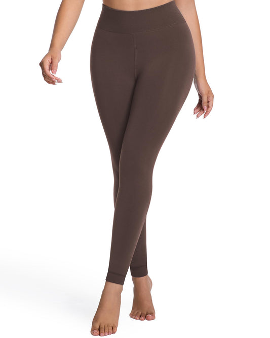 Fleece Lined Leggings for Women - High Waisted Thick Thermal Yoga Pants Soft Comfortable Velvet Tights