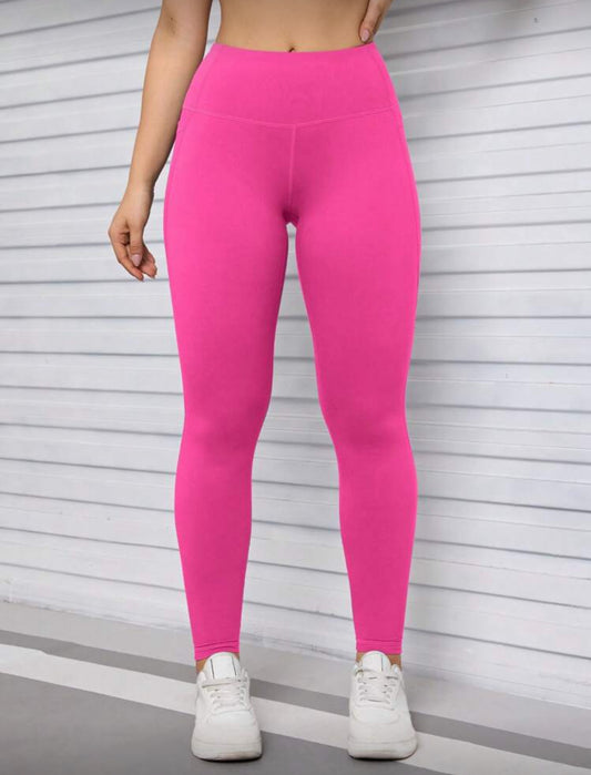 Womens Pocket Base Skinny Leggings High Waist Butt Lift