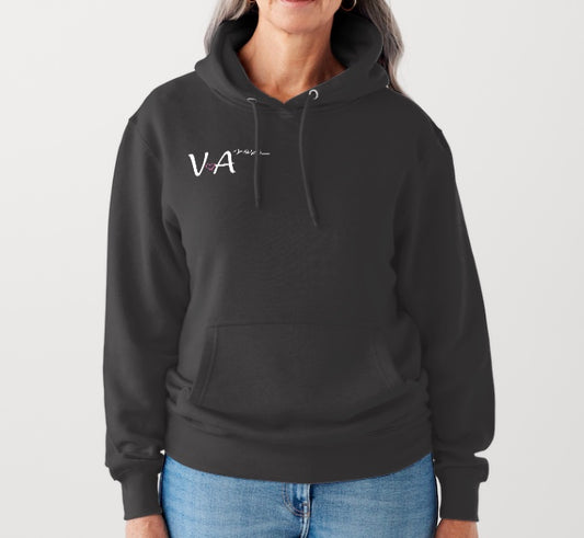 NEW V.A Beauty Sensual Black XOXO Fleece Hoodie